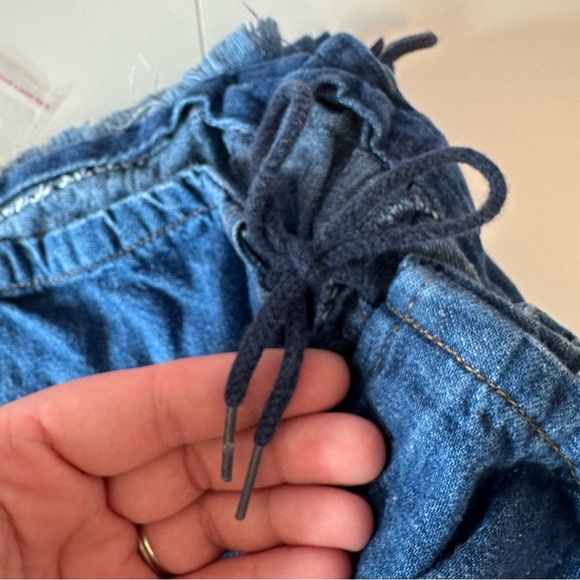 Vintage 1970s Style Lace-Up Flare Jeans Size 30? Mid Rise Bell Bottom Denim - Picture 6 of 9